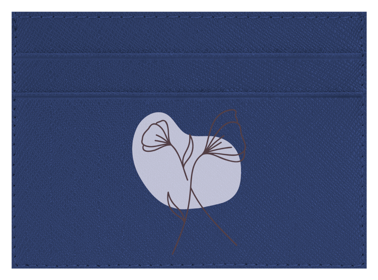 Leaf Doodle Blue