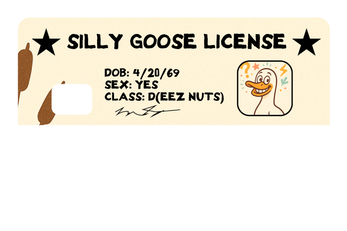 Silly Goose License