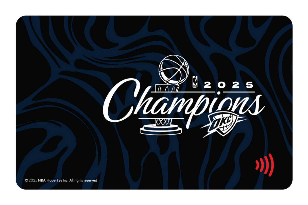 2025 NBA Champions: OKC Thunder - Champs Black