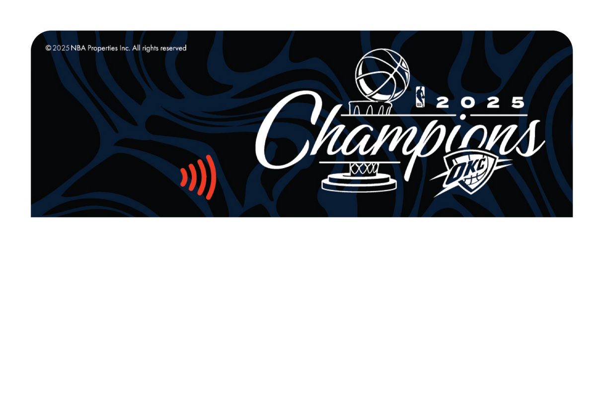 2025 NBA Champions: OKC Thunder - Champs Black