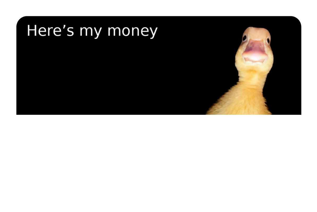 Here's the money