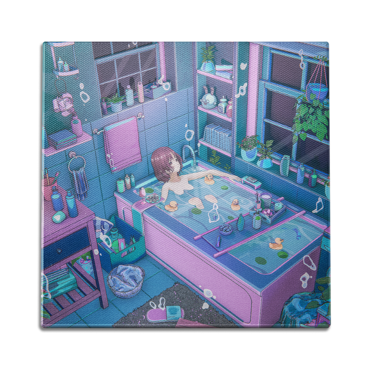 Bathtub Girl Scene Wall Art