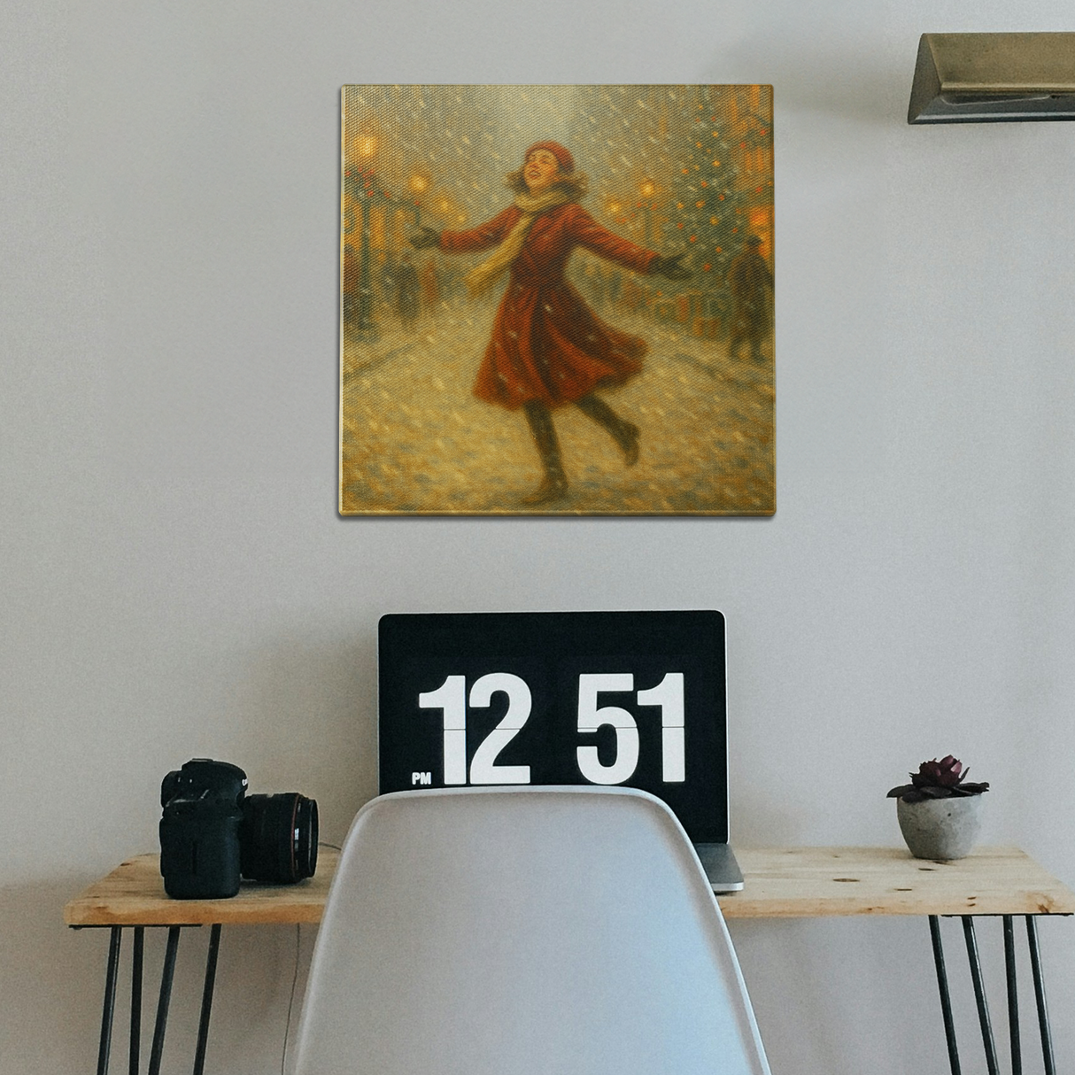 Snowstorm Joy Wall Art