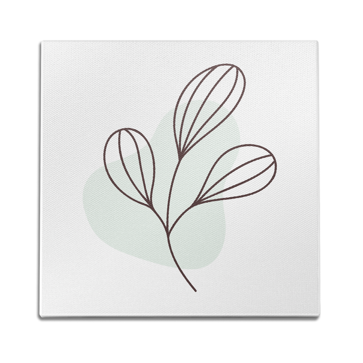 Leaf Doodle Green Wall Art