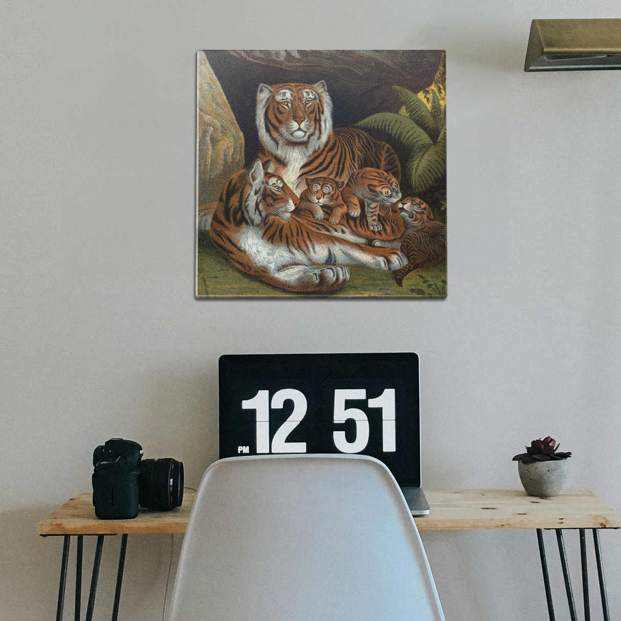 Tiger Family Wall Art