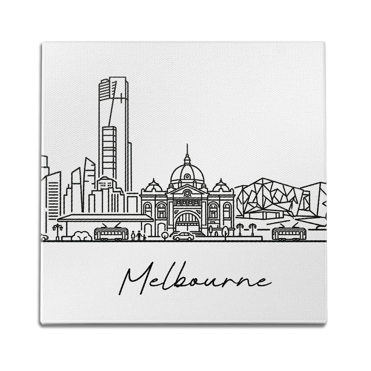 Skyline Melbourne Wall Art
