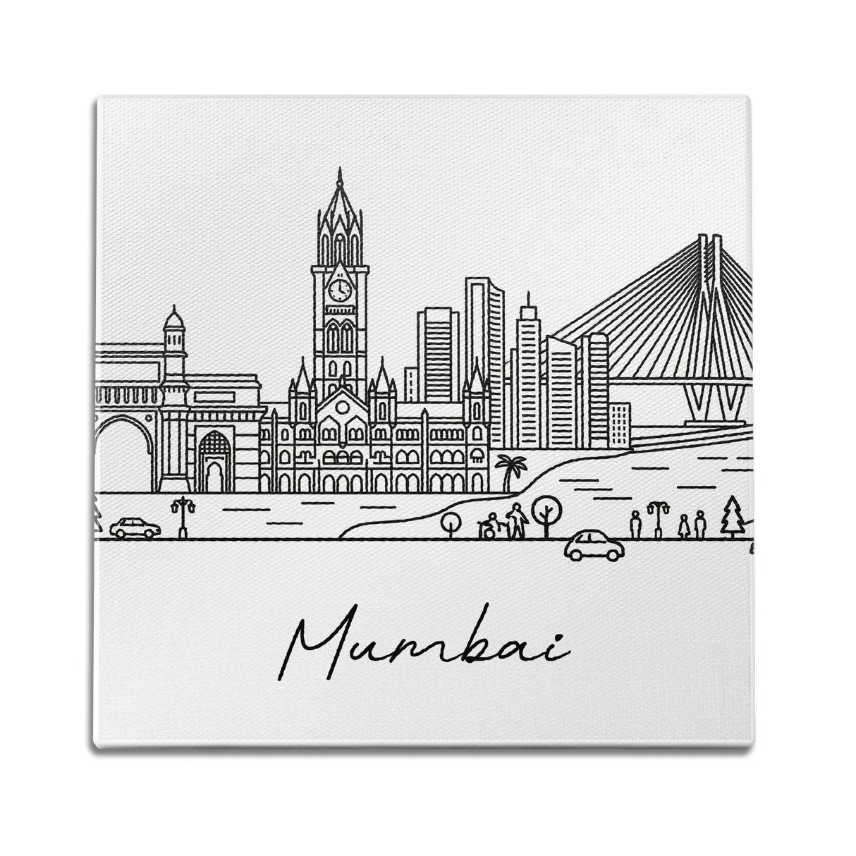 Skyline Mumbai Wall Art