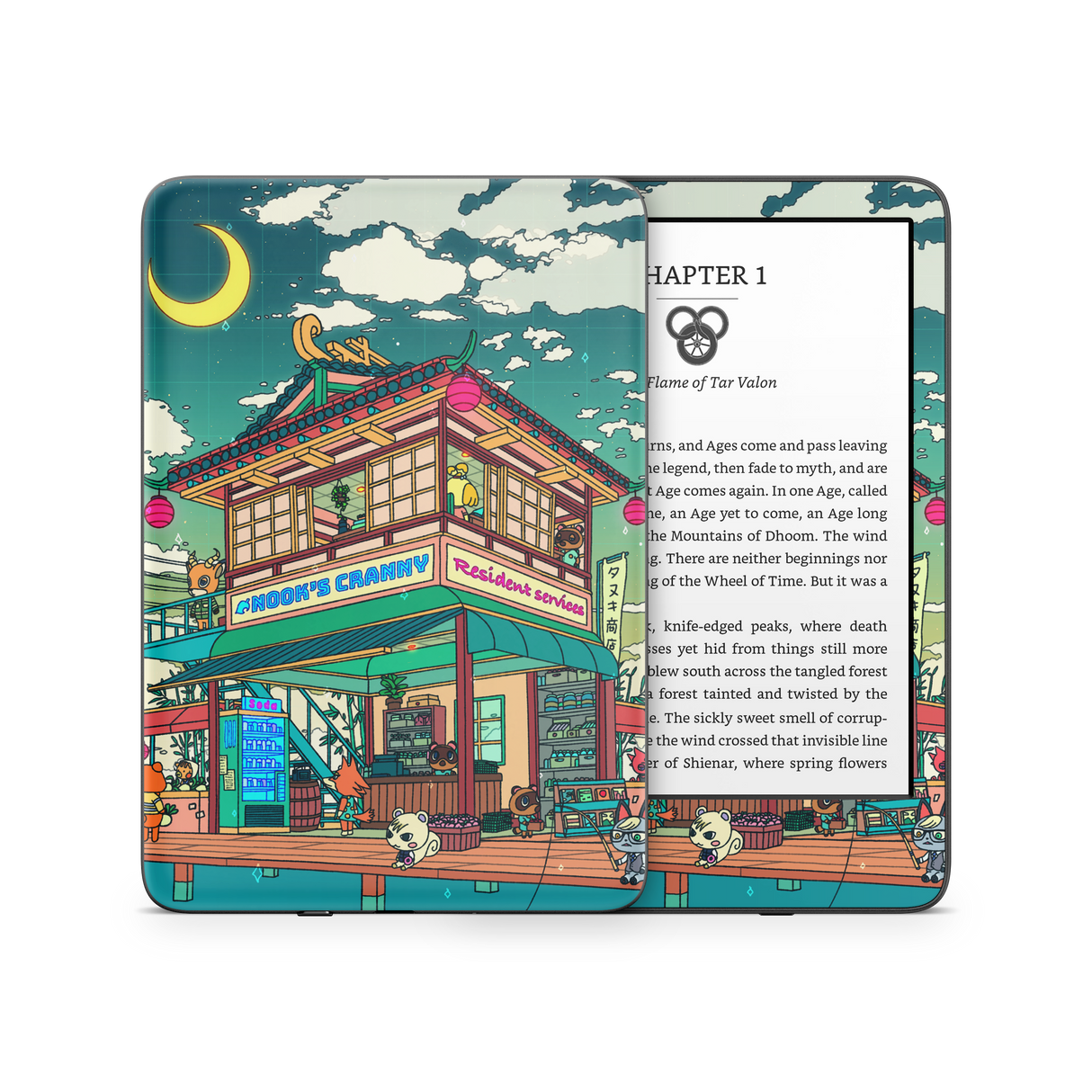 Animal Crossing Kindle Skin