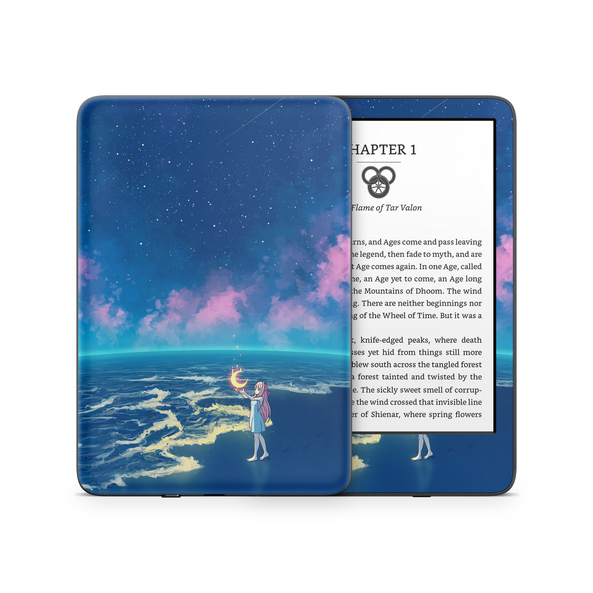 Catching the moon Kindle Skin