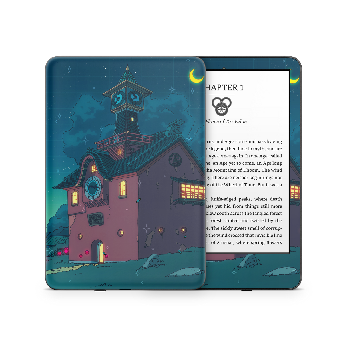 Spirited Entrace Night Kindle Skin