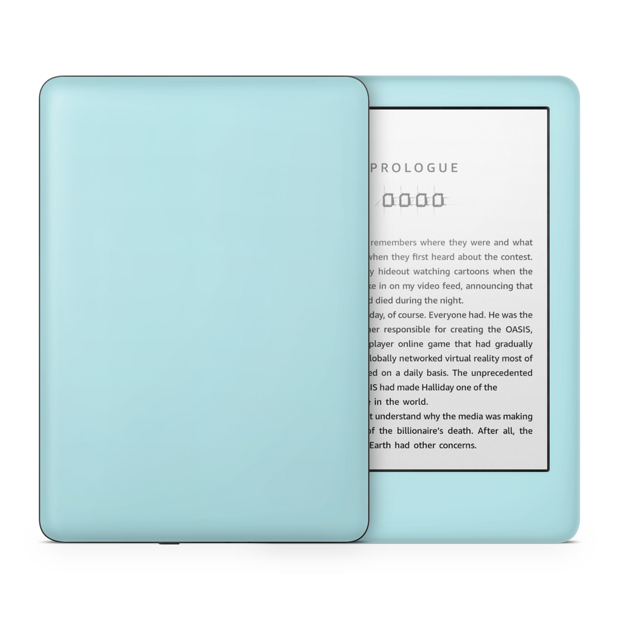 Powder Blue Kindle eReader Skin