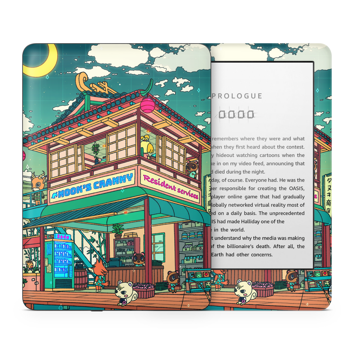 Animal Crossing Kindle Skin