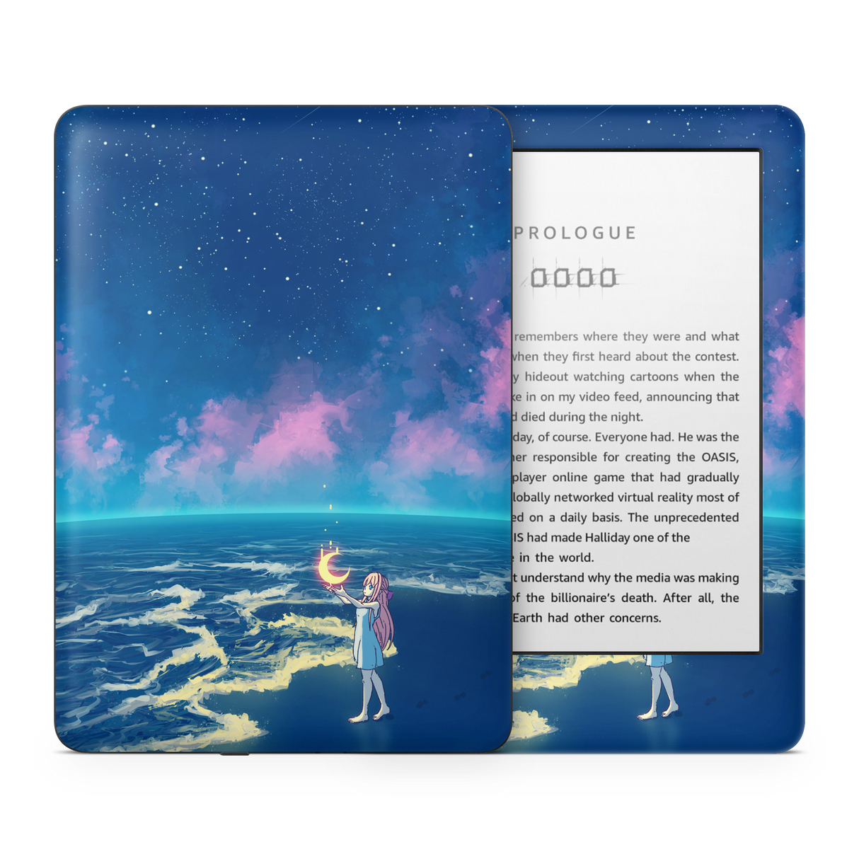 Catching the moon Kindle Skin