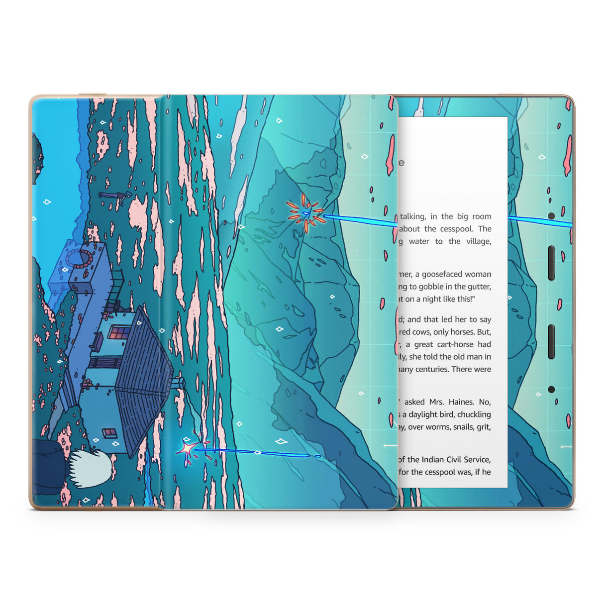 Crystal Shower Kindle Skin