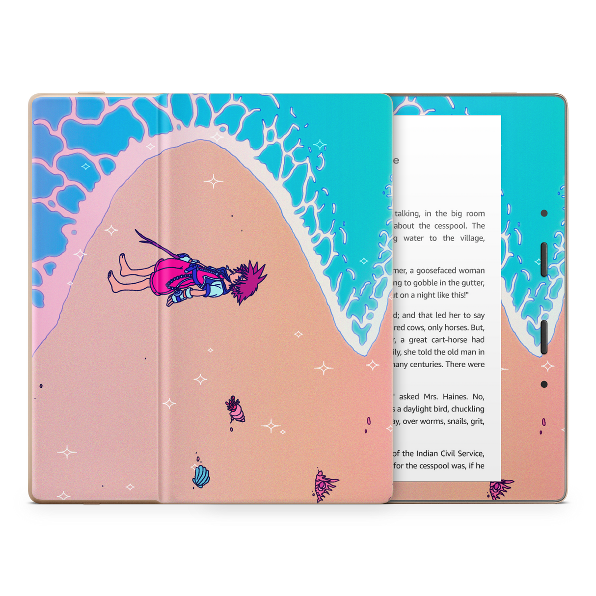 KH Waves Kindle Skin