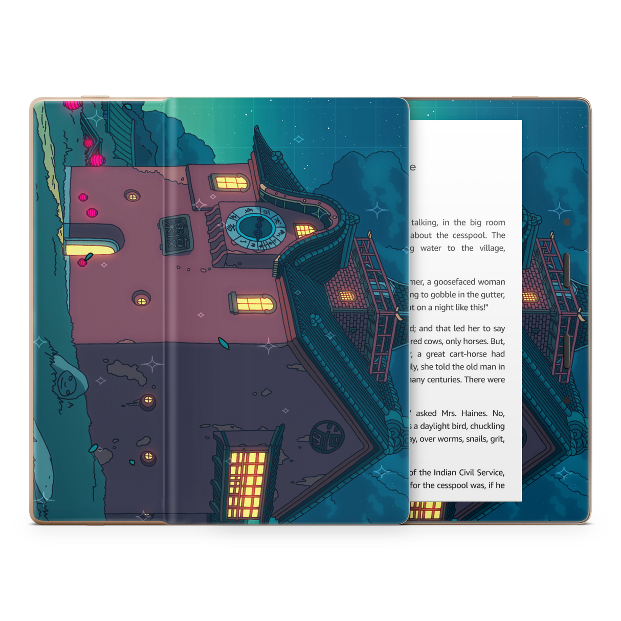 Spirited Entrace Night Kindle Skin