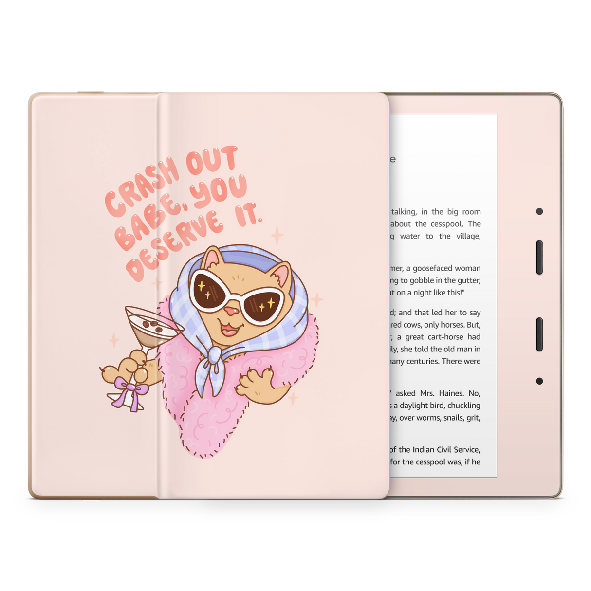 Crash Out Babe Kindle Skin