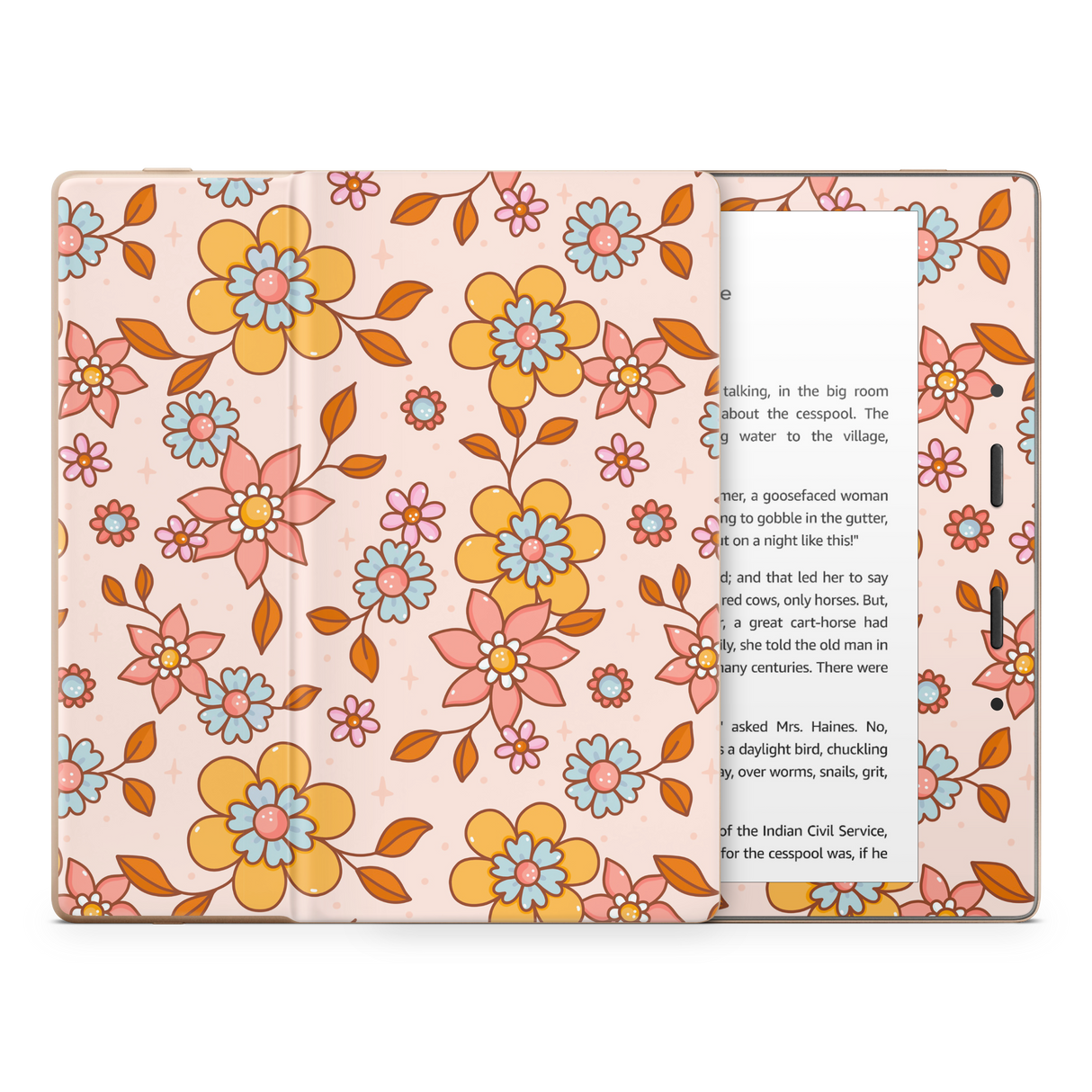 Fall Floral Kindle Skin