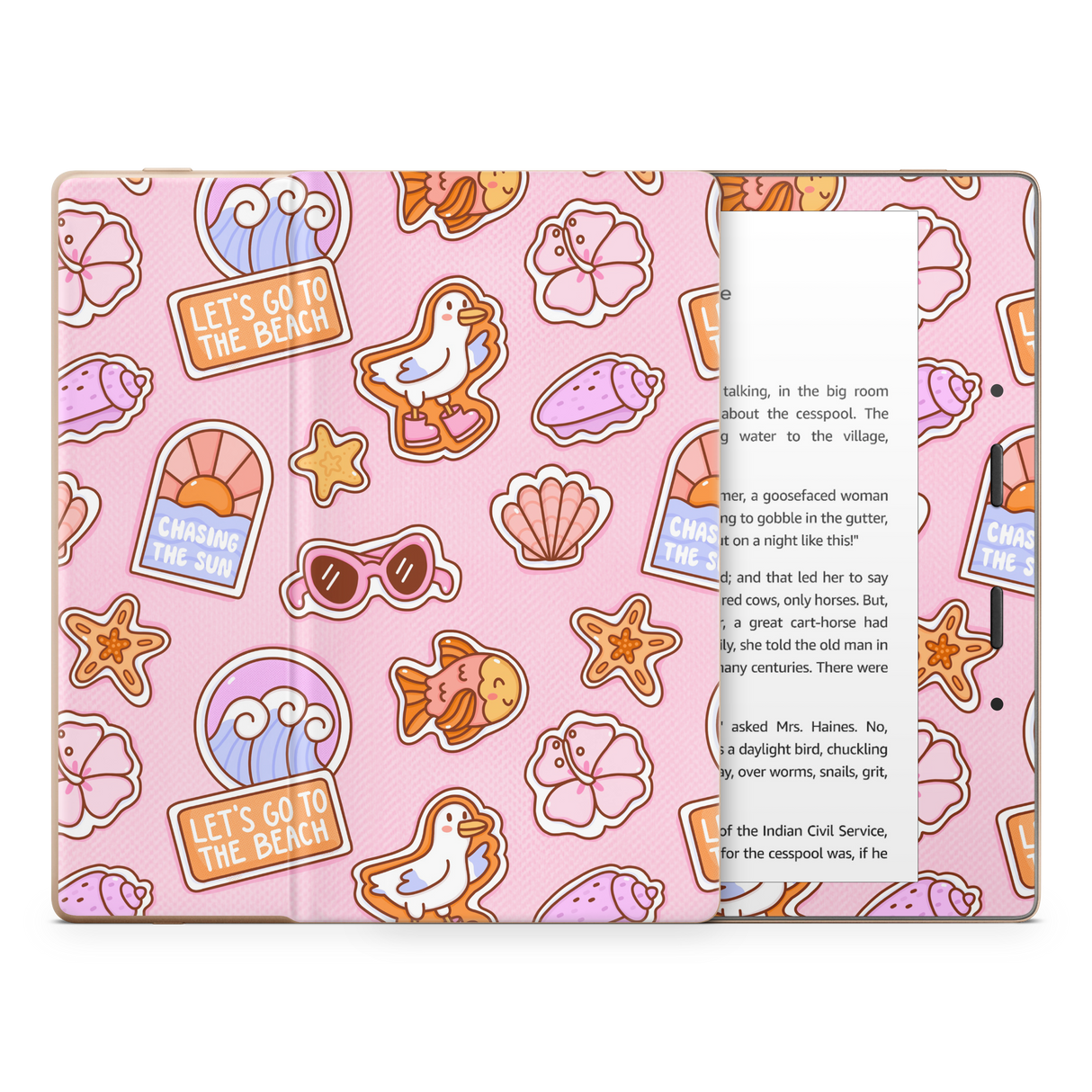Patches Pink Kindle Skin