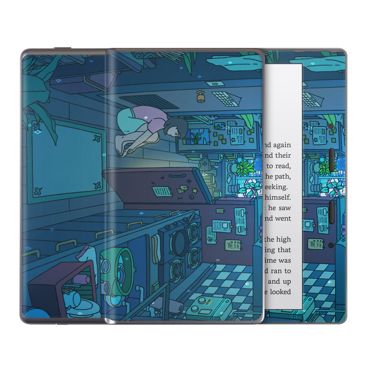 Perfect Blue Kindle Skin