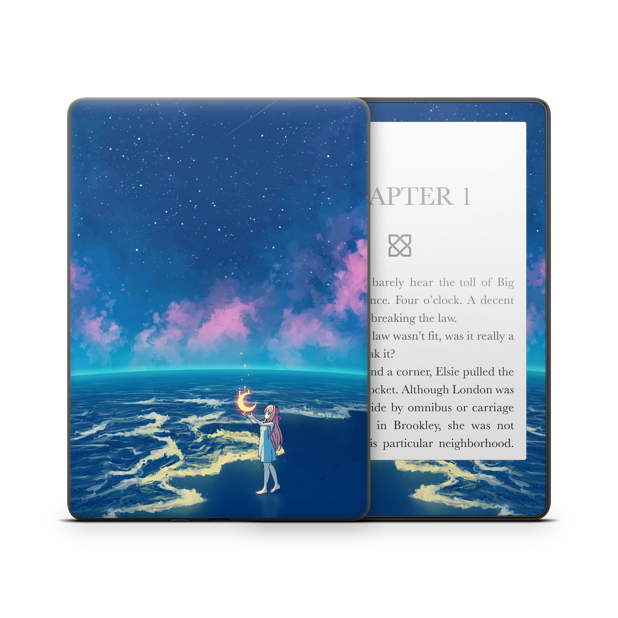 Catching the moon Kindle Skin