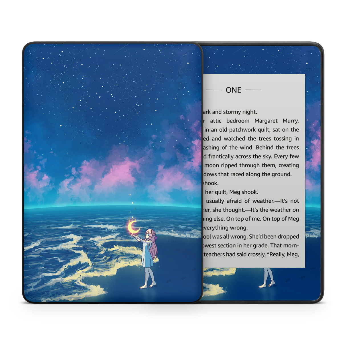 Catching the moon Kindle Skin