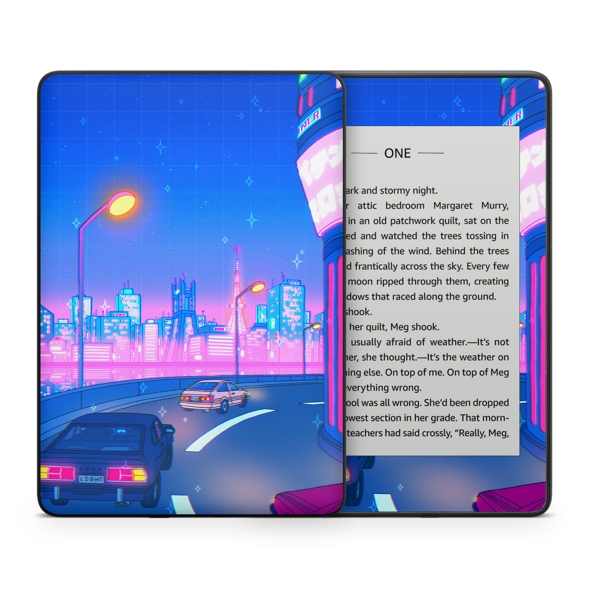Late Night Drive Kindle Skin