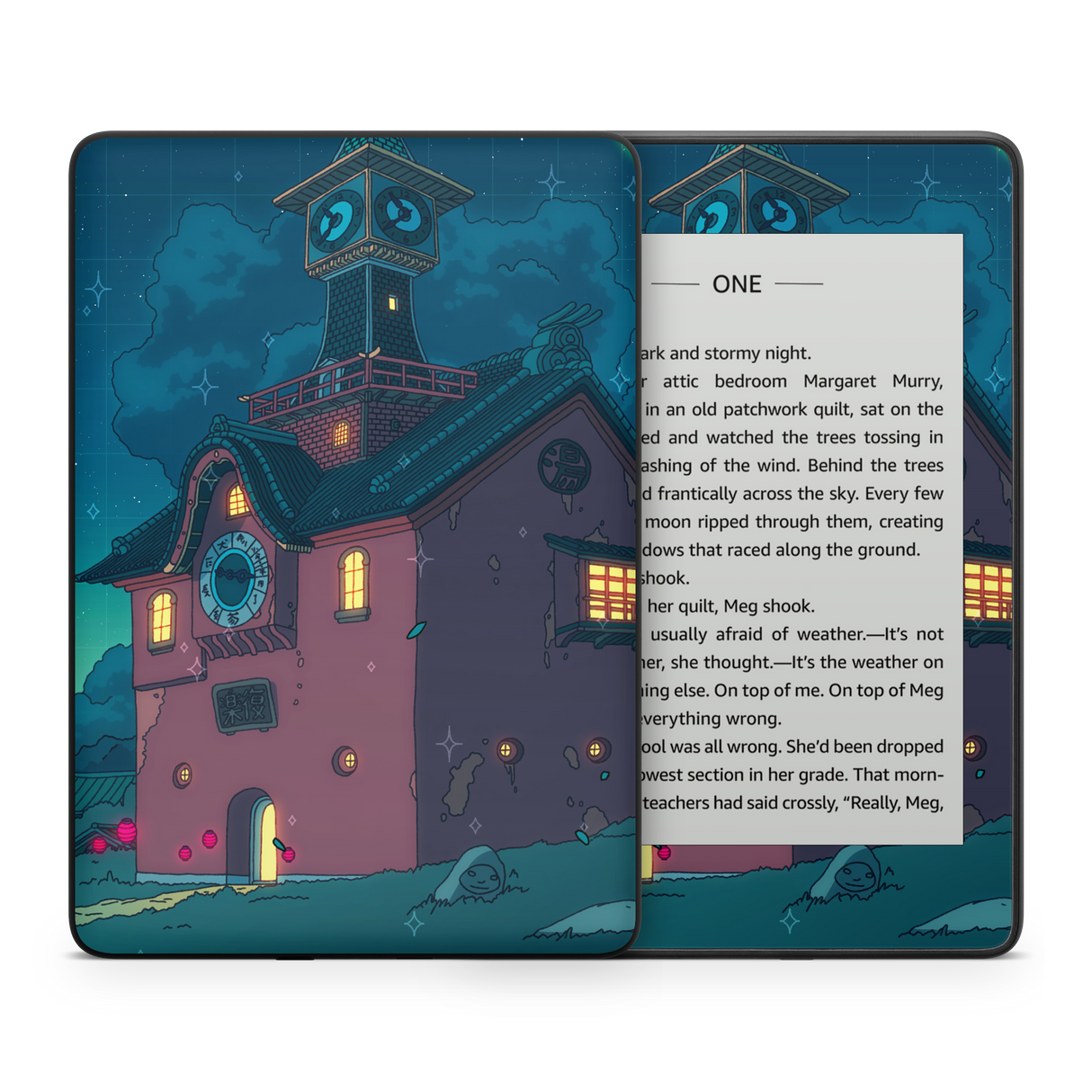 Spirited Entrace Night Kindle Skin