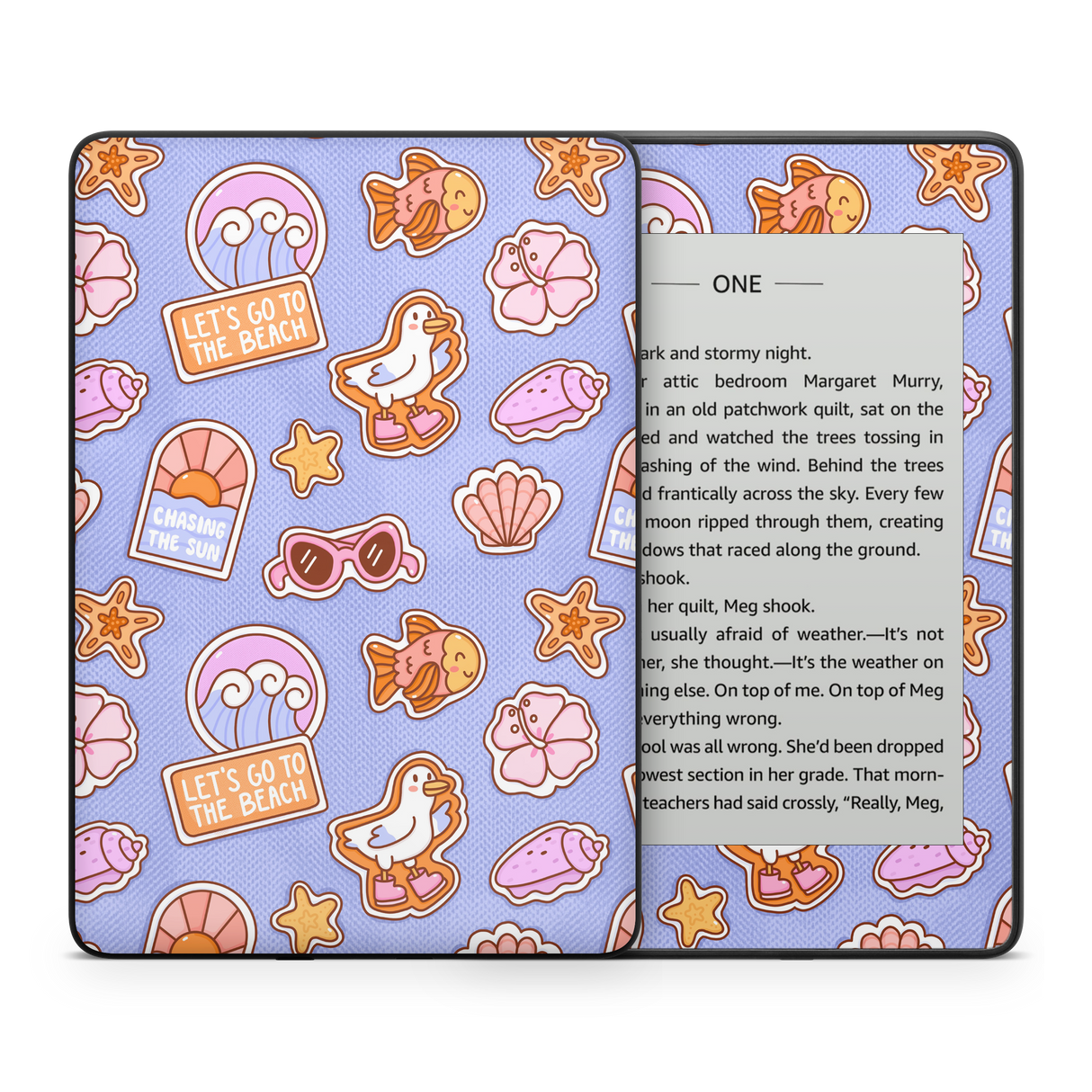 Patches Blue Kindle Skin