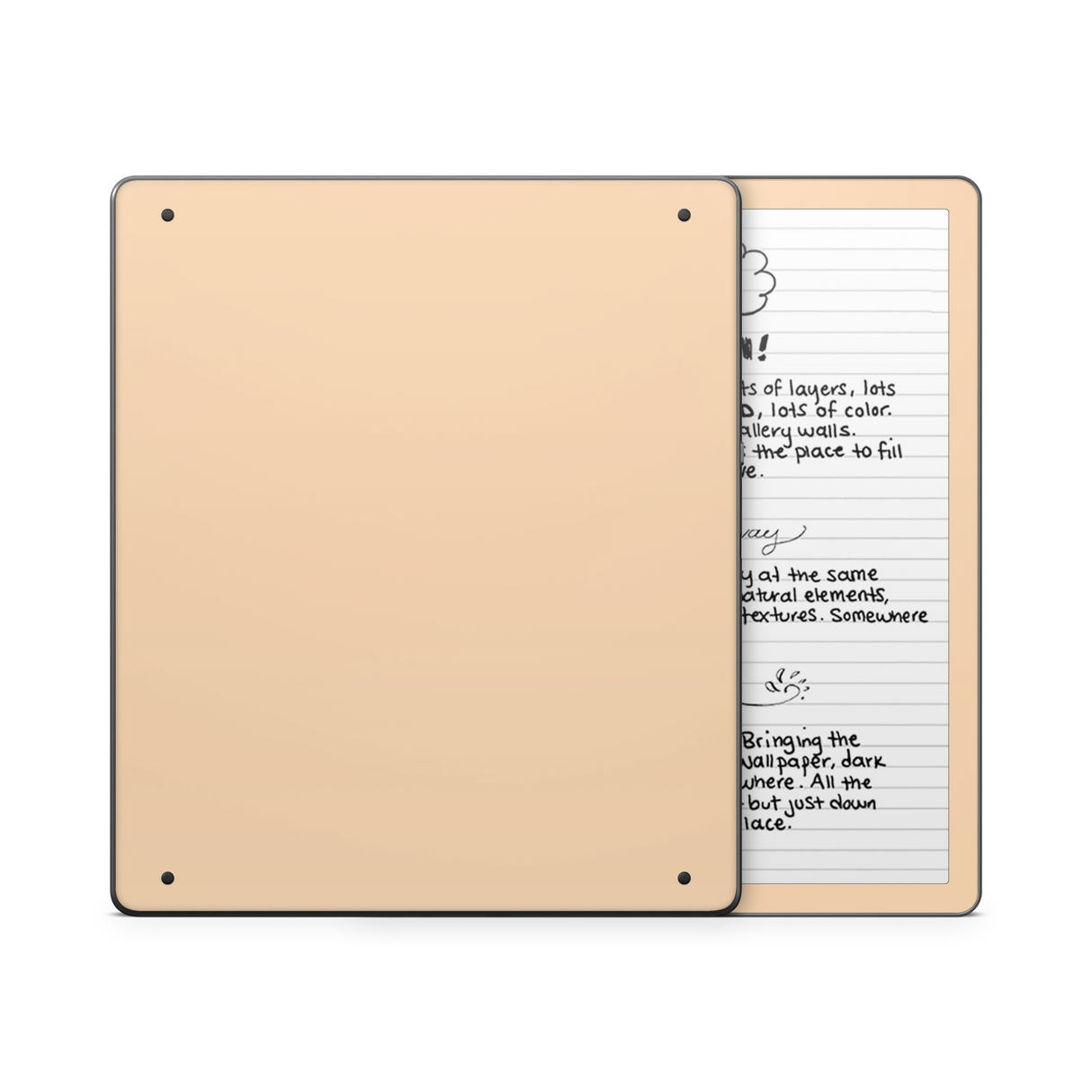 Pale Peach Kindle eReader Skin
