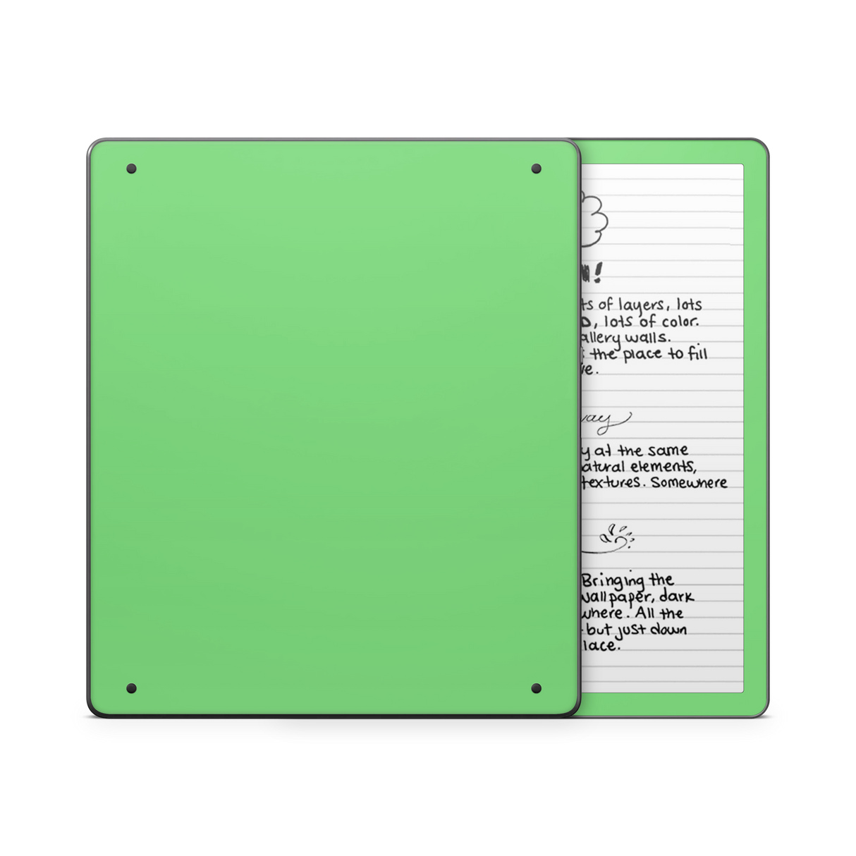 Pastel Green Kindle eReader Skin