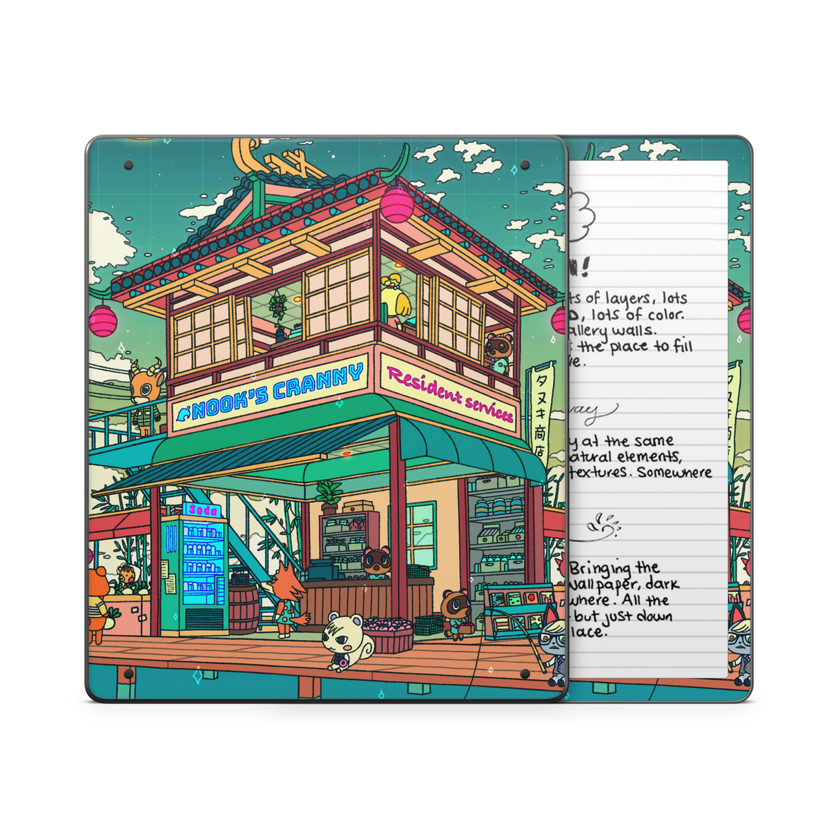 Animal Crossing Kindle Skin