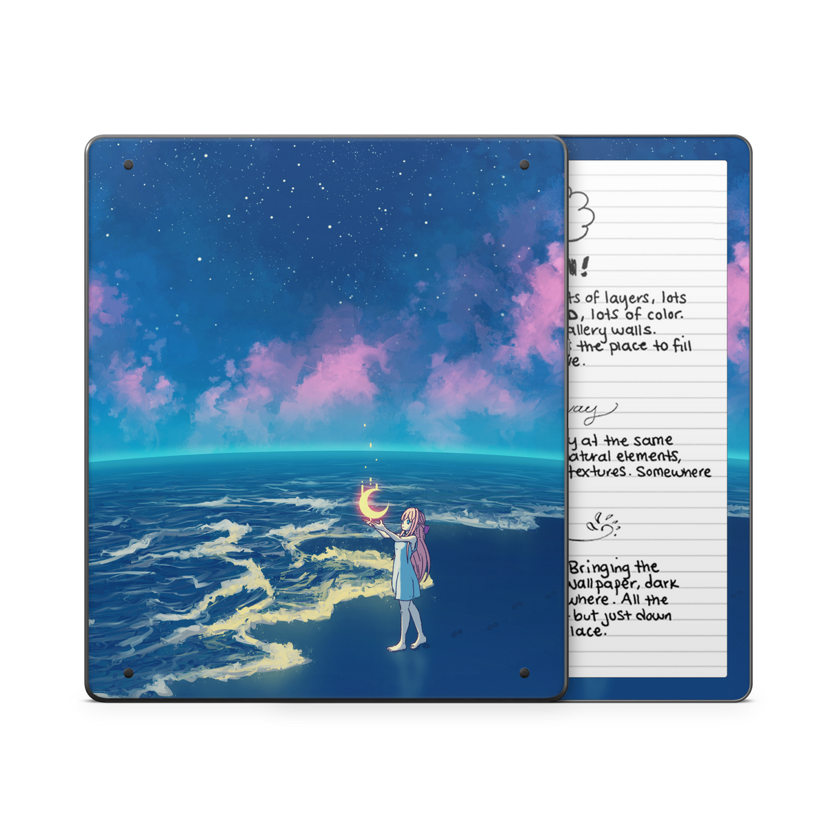 Catching the moon Kindle Skin