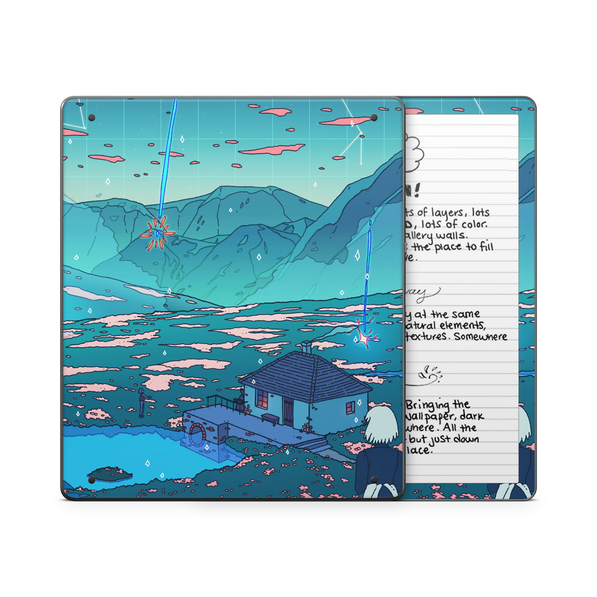 Crystal Shower Kindle Skin