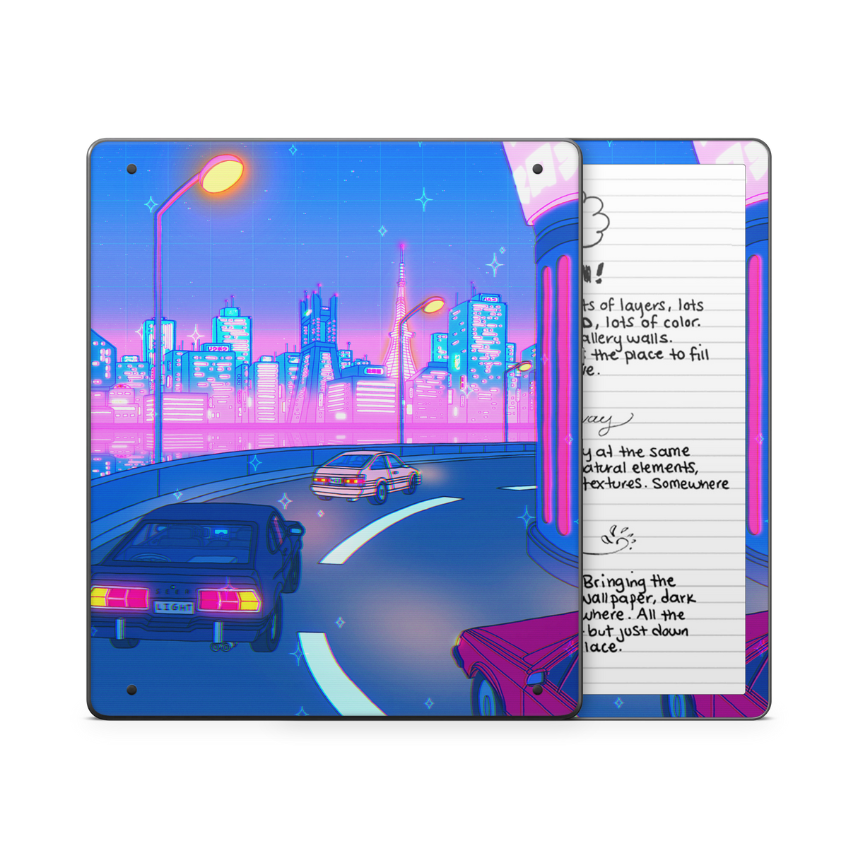 Late Night Drive Kindle Skin