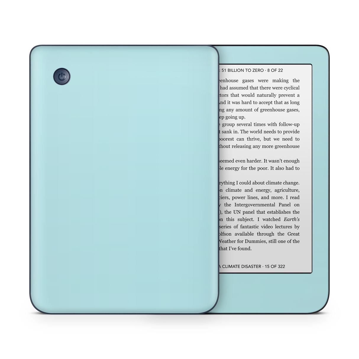 Powder Blue Kobo eReader Skin