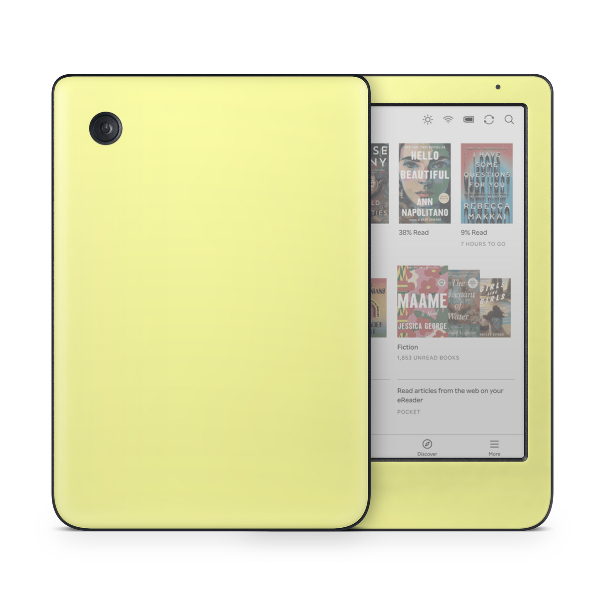Pale Yellow Kobo eReader Skin
