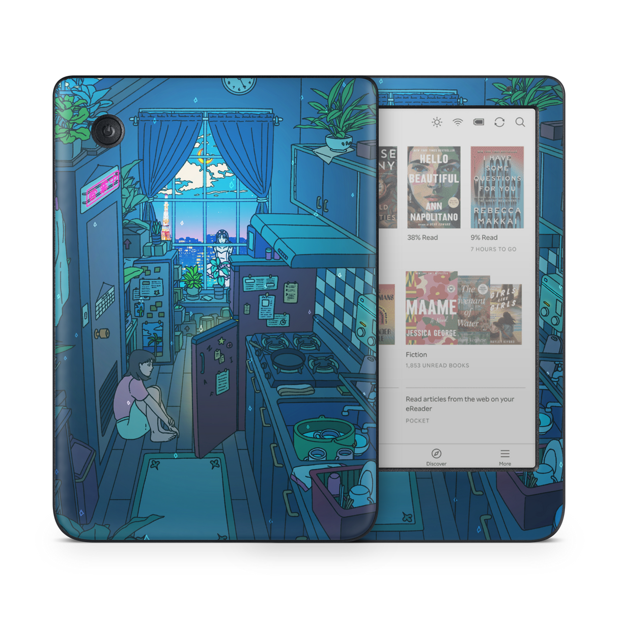 Perfect Blue Kobo Skin