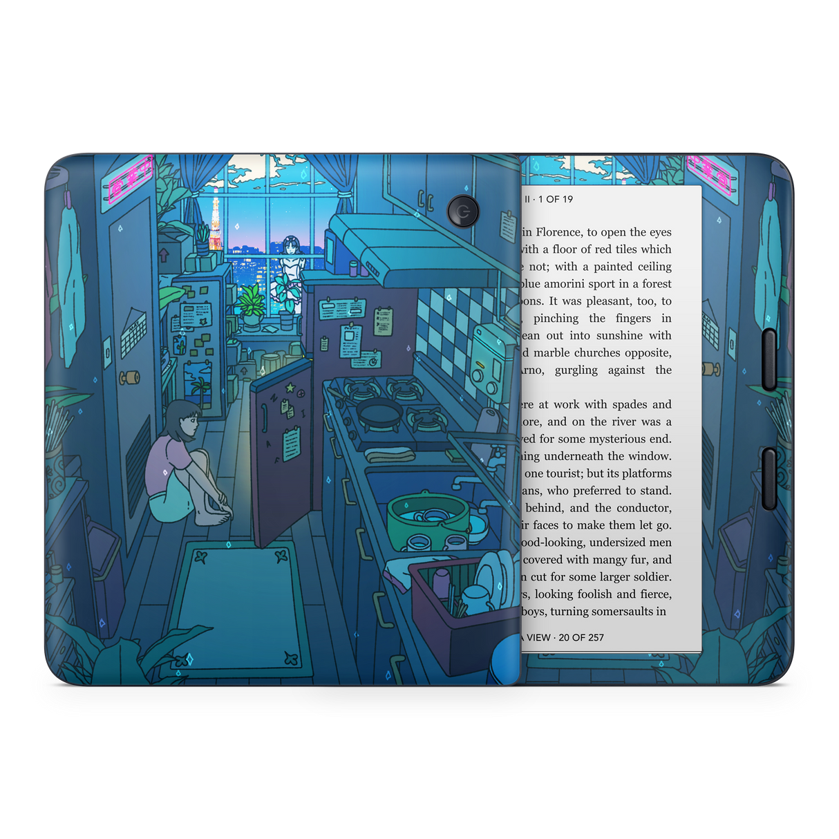 Perfect Blue Kobo Skin