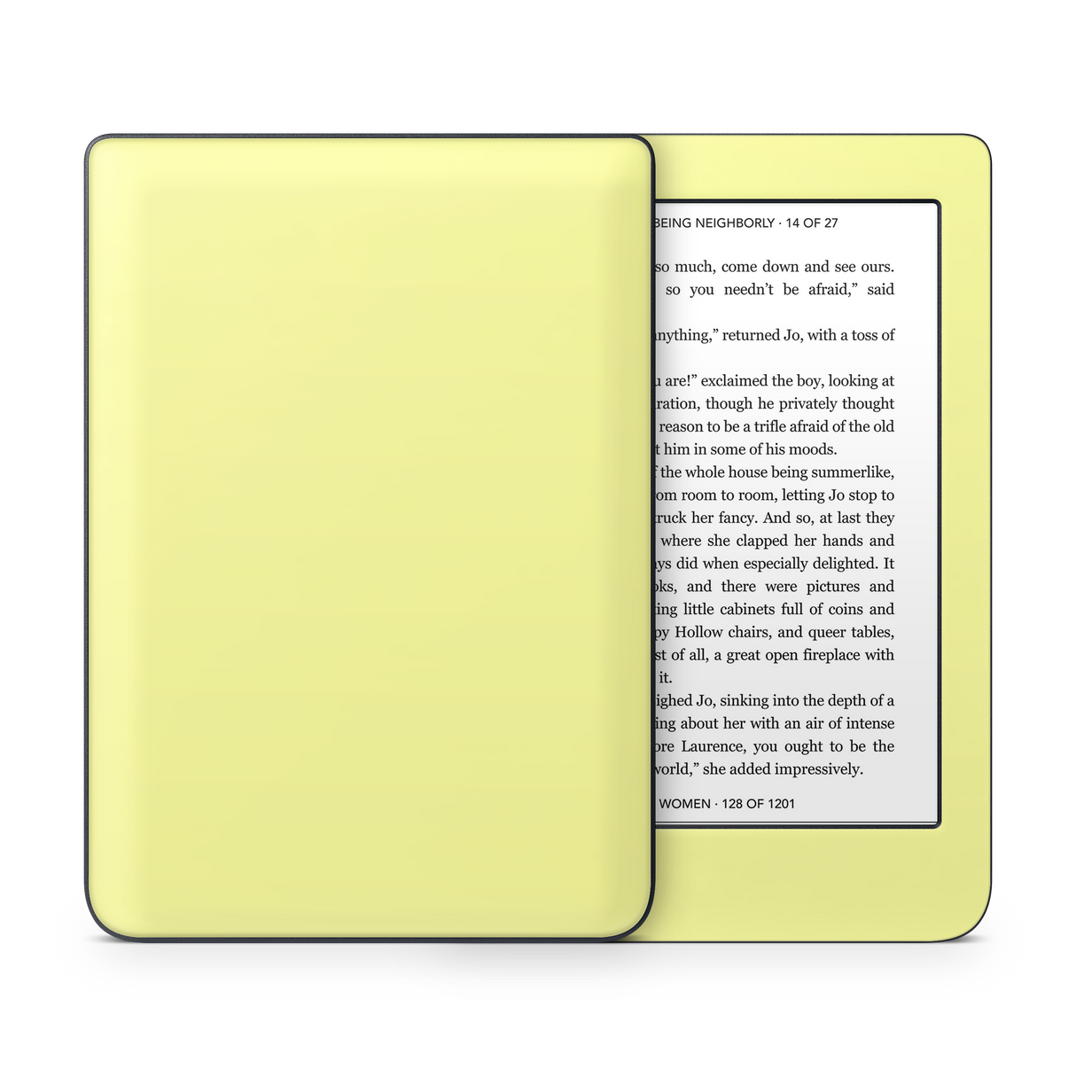 Pale Yellow Kobo eReader Skin