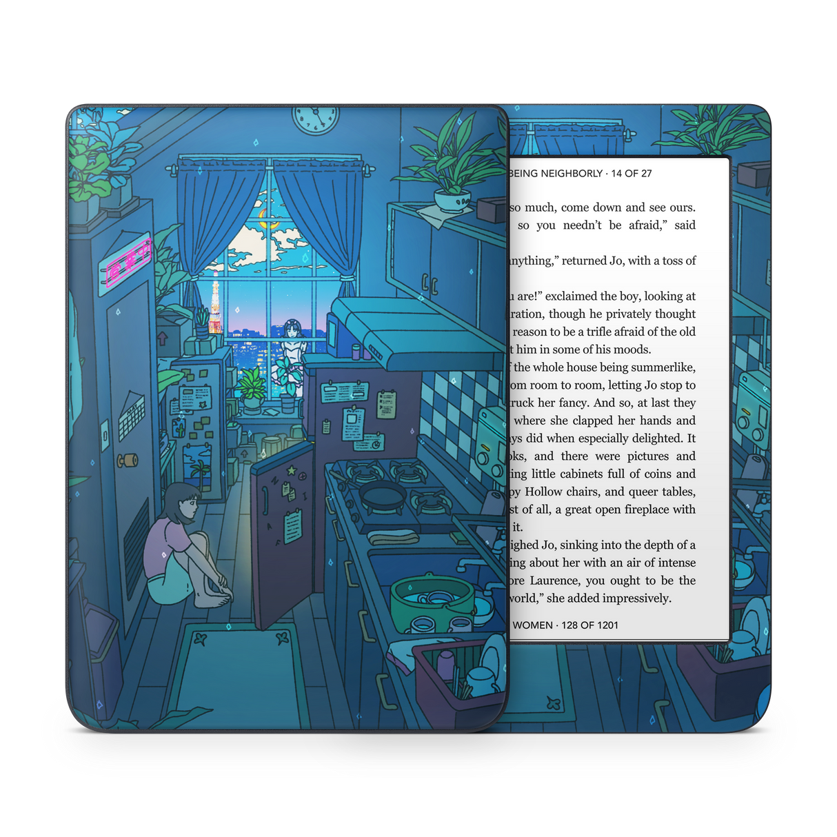 Perfect Blue Kobo Skin