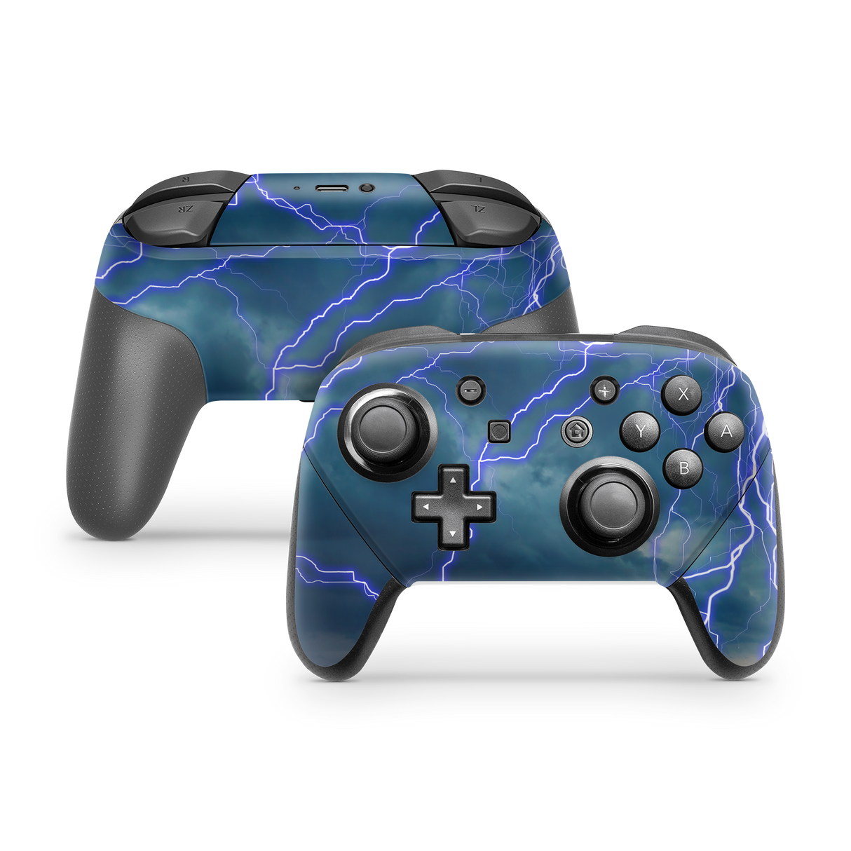 Nintendo Switch Controller Skin Blue Storm
