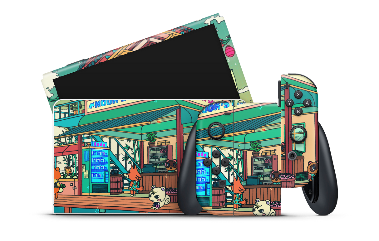 Nintendo Switch OLED Skin Animal Crossing