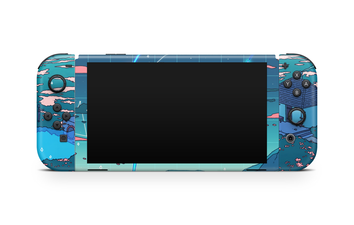 Nintendo Switch OLED Skin Crystal Shower