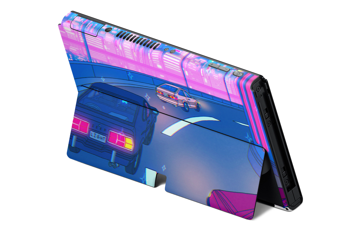 Nintendo Switch OLED Skin Late Night Drive