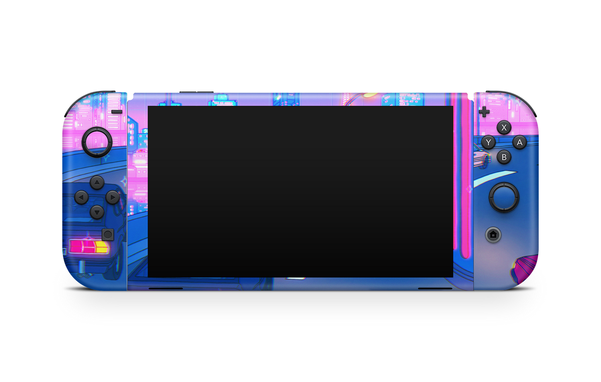 Nintendo Switch OLED Skin Late Night Drive