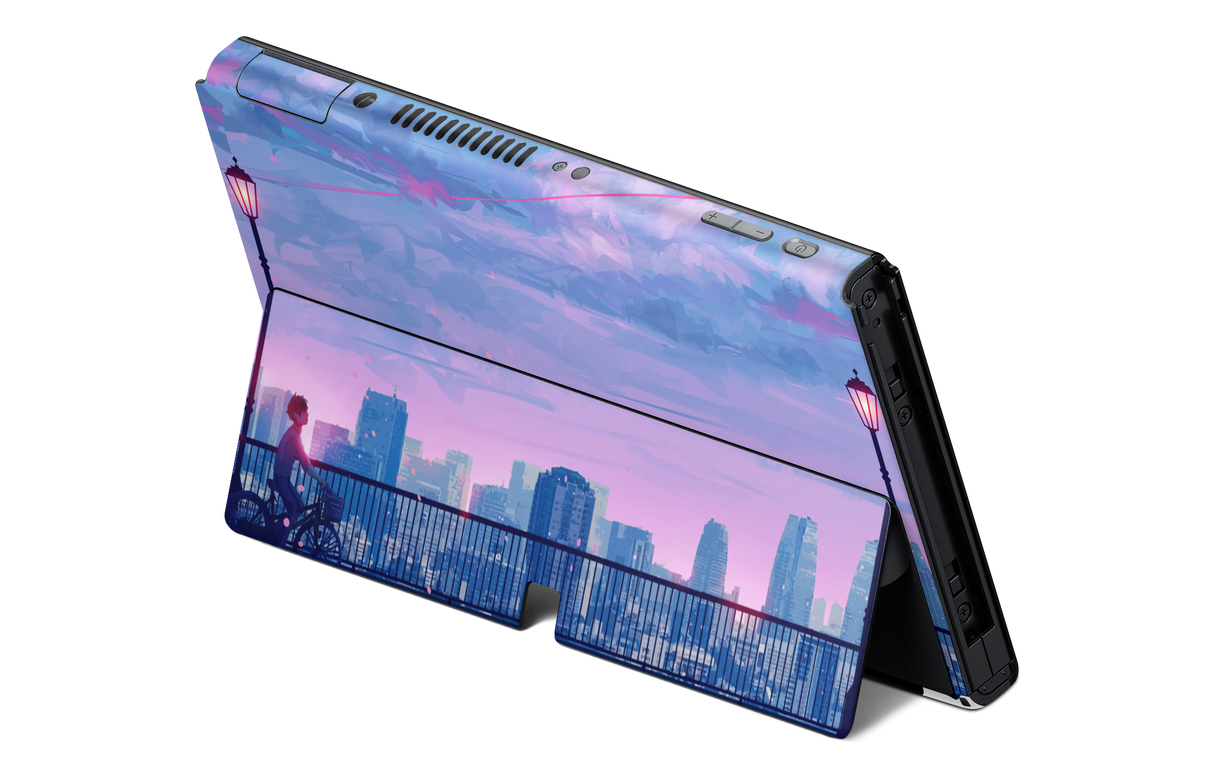 Nintendo Switch OLED Skin Let's Go Home