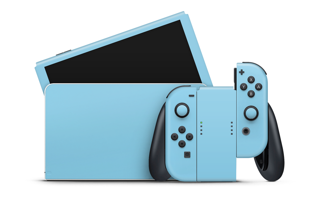 Nintendo Switch OLED Skin Sky Blue