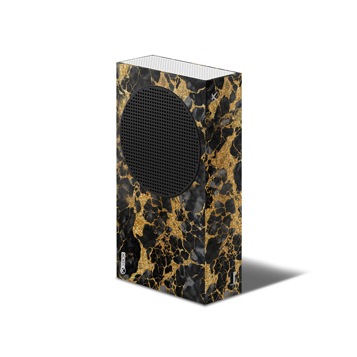 XBox Series S Skin Gold Marble