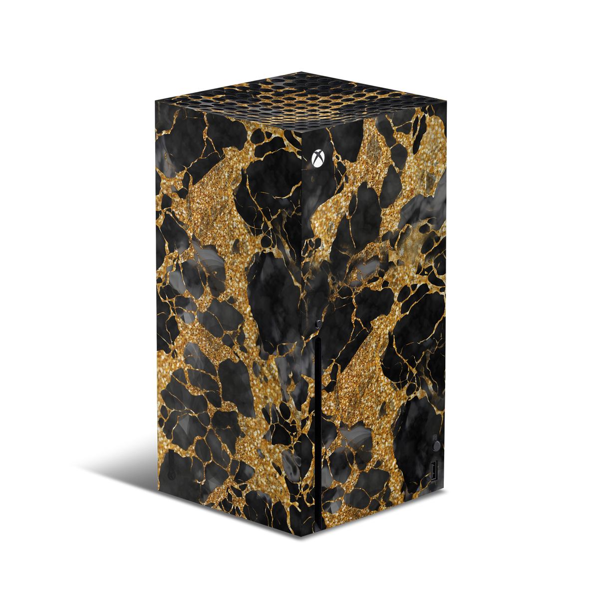 XBox Series X Skin Gold Marble